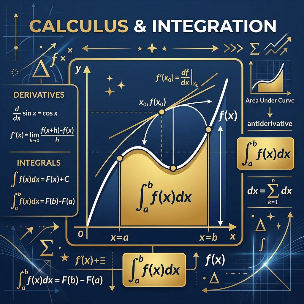 NDA Calculus Practice Questions: Limits, Derivatives & Integrals Featured Image - SenaPrep Defence Blog